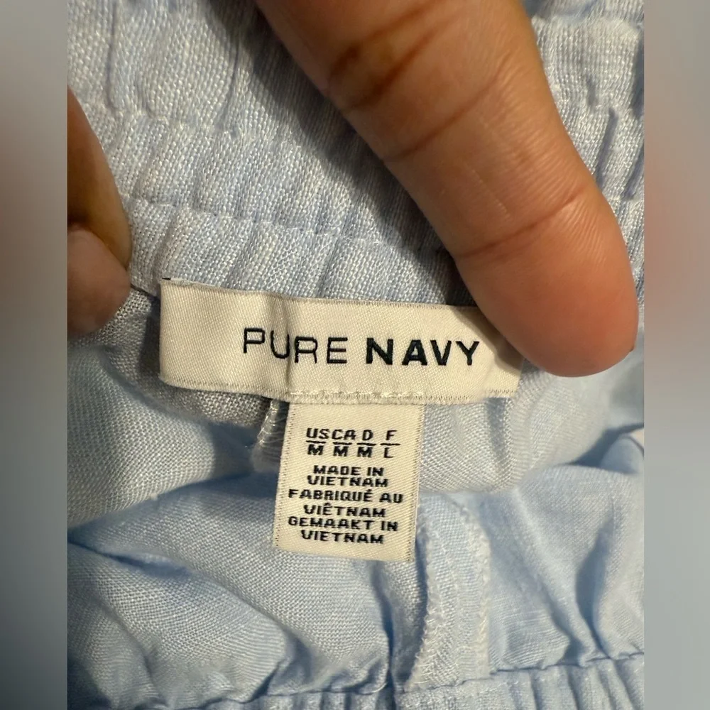 NWOT Pure Navy Light Blue Women's Shorts Size M - Picture 2 of 10